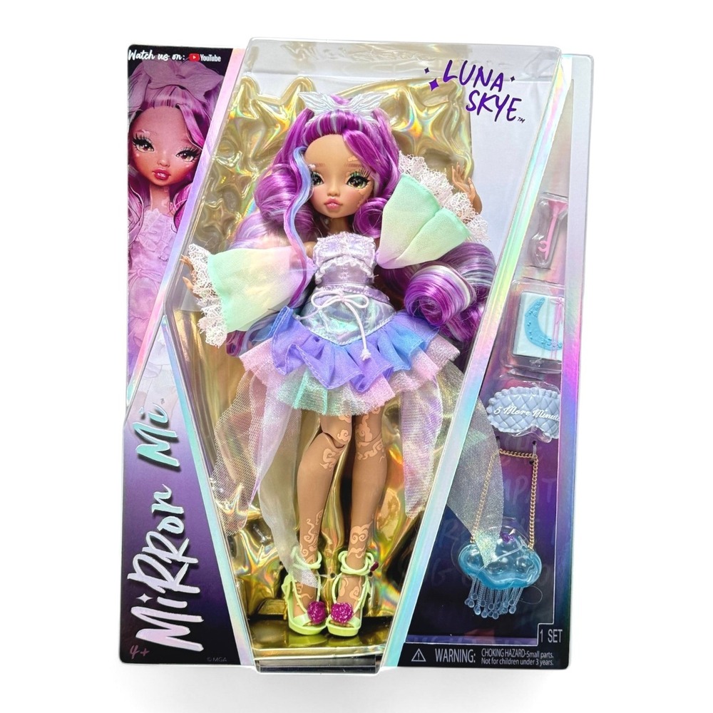 MGA Mirror Mi Luna Skye Fashion Doll Purple New Doll Line  Be First.